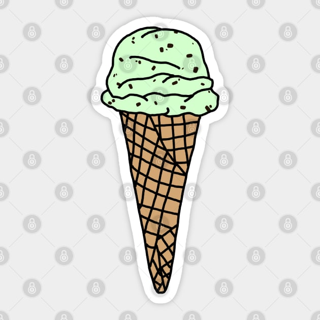 mint chocolate chip, thrifty’s ice cream Sticker by smileyfriend